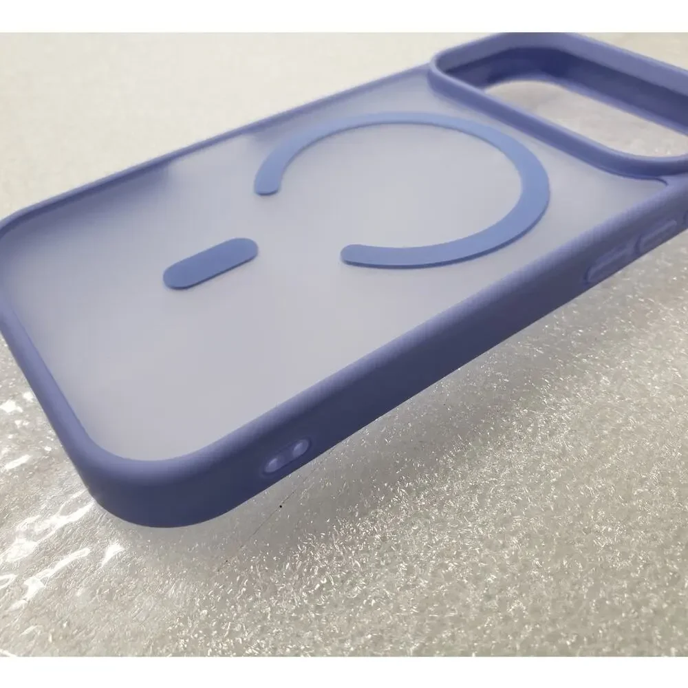 SUPFINE Translucent Matte Magnetic Case for Apple iPhone 17 Pro. Light Blue
